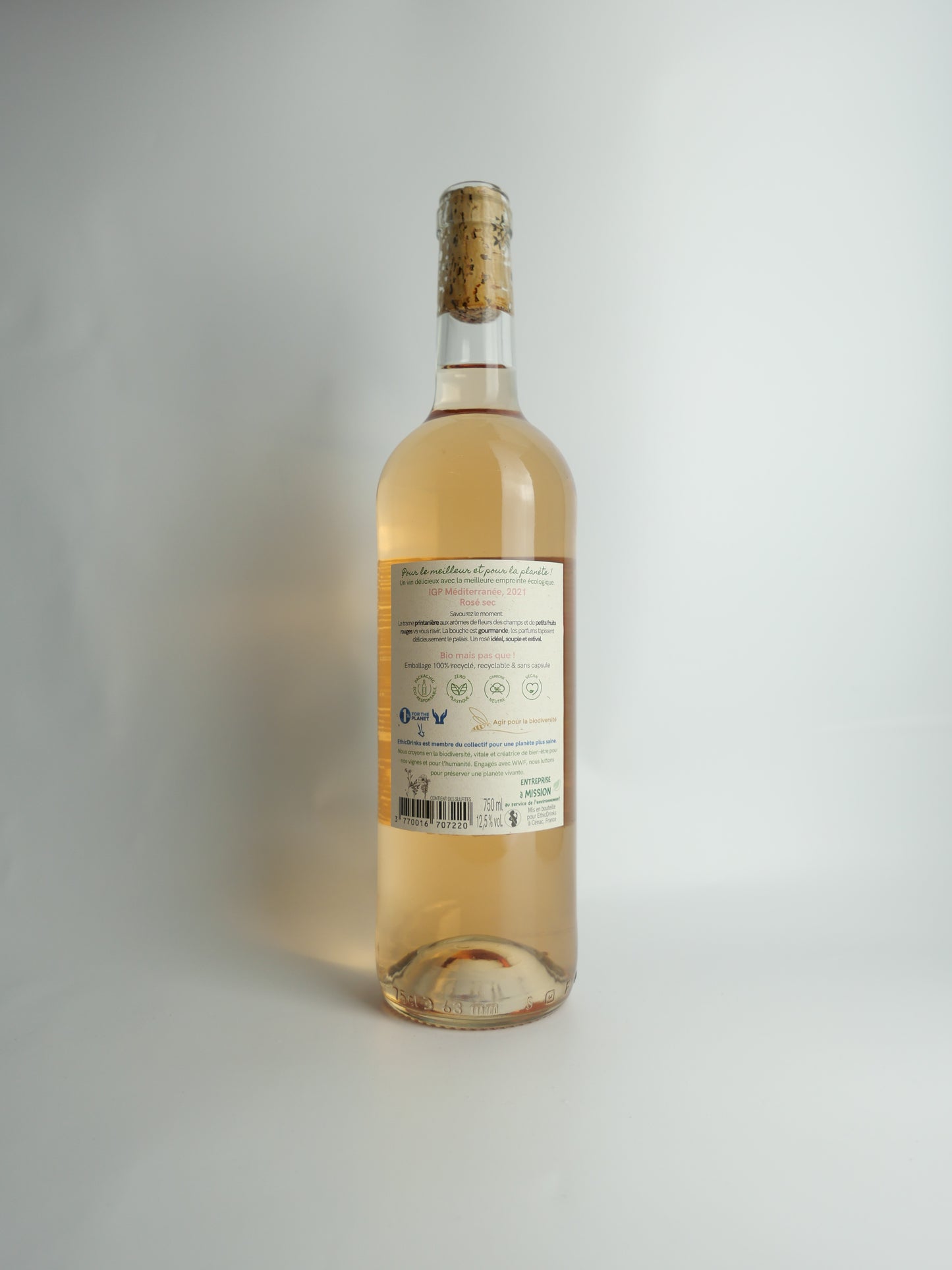 Ethic drinks - Sous l'Océan - IGP Méditerranée 2021 - Rosé - 0,75L