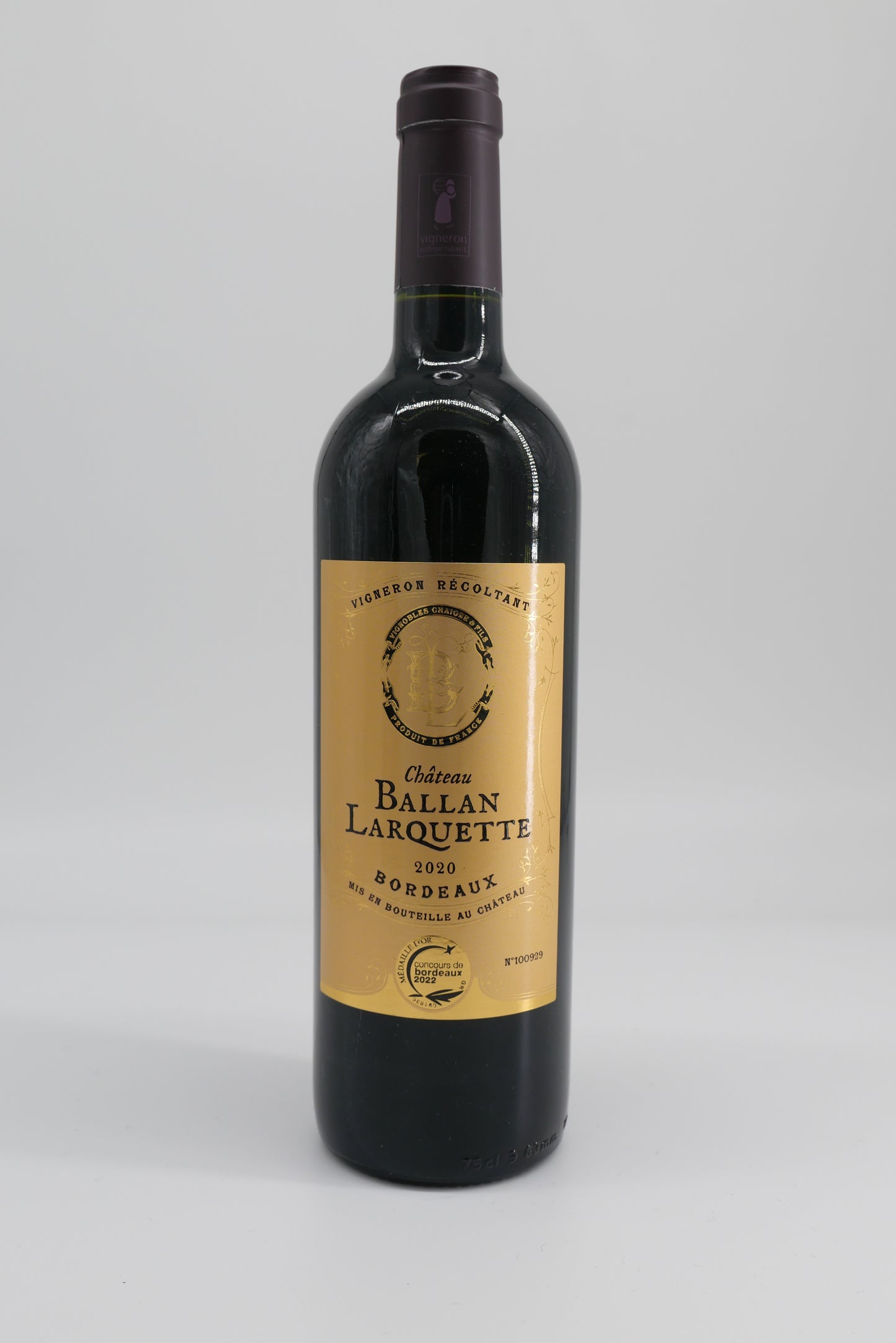 Vignobles Chaigne - Château Ballan Larquette - Bordeaux - Rouge - 2020 - 0,75L