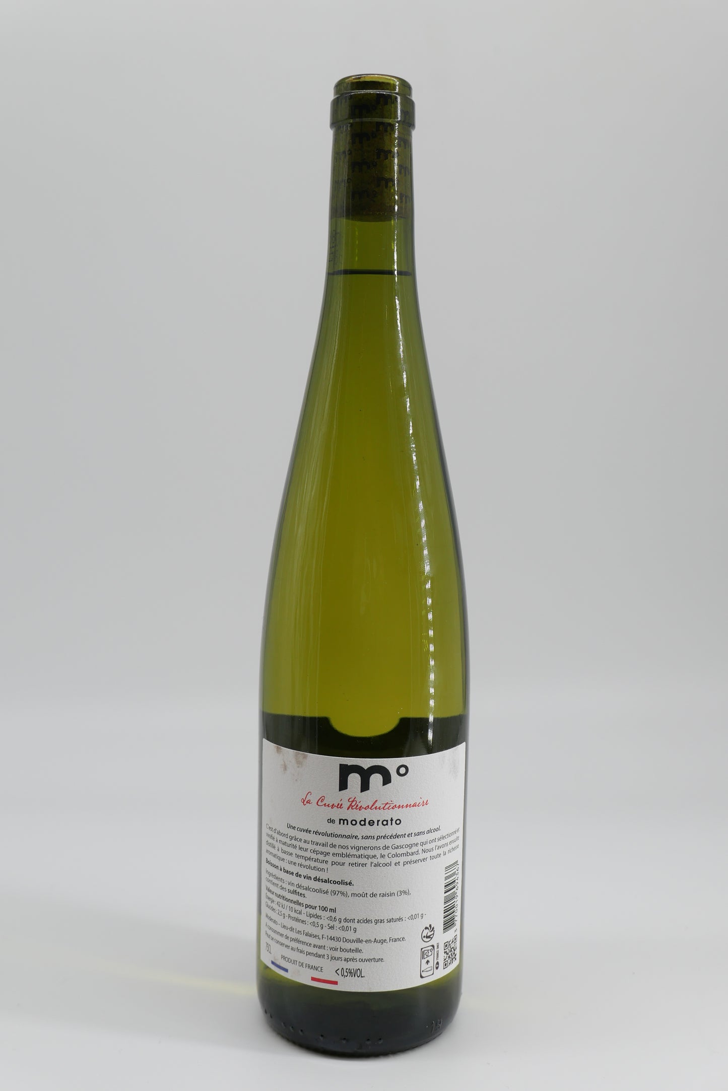 Modérato 0° - Sans Alcool - Blanc - 0,75L -