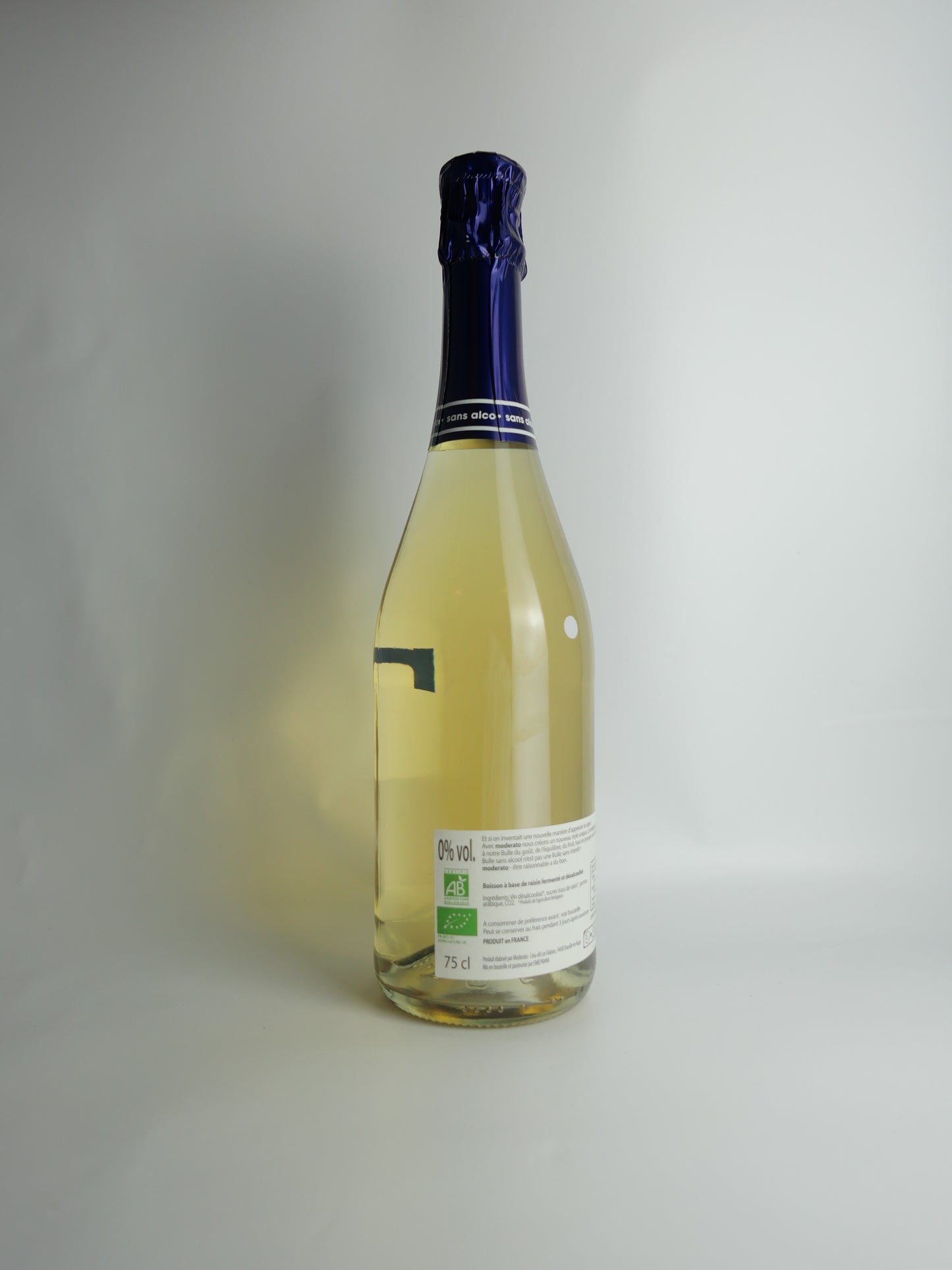 Moderato 0% Alcool - Effervescent - Blanc - 2021  - 0,75L