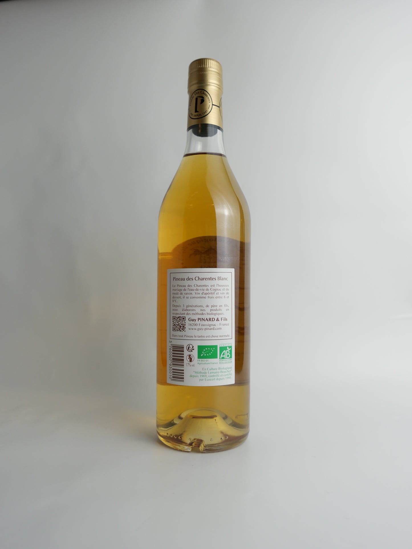Pineau des Charentes Blanc - 0,75L - Domaine de la Tour Vert